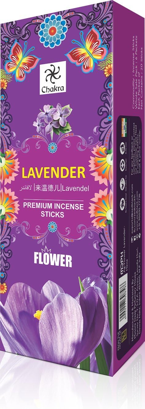 Chakra Lavender Incense Sticks Pack of 120