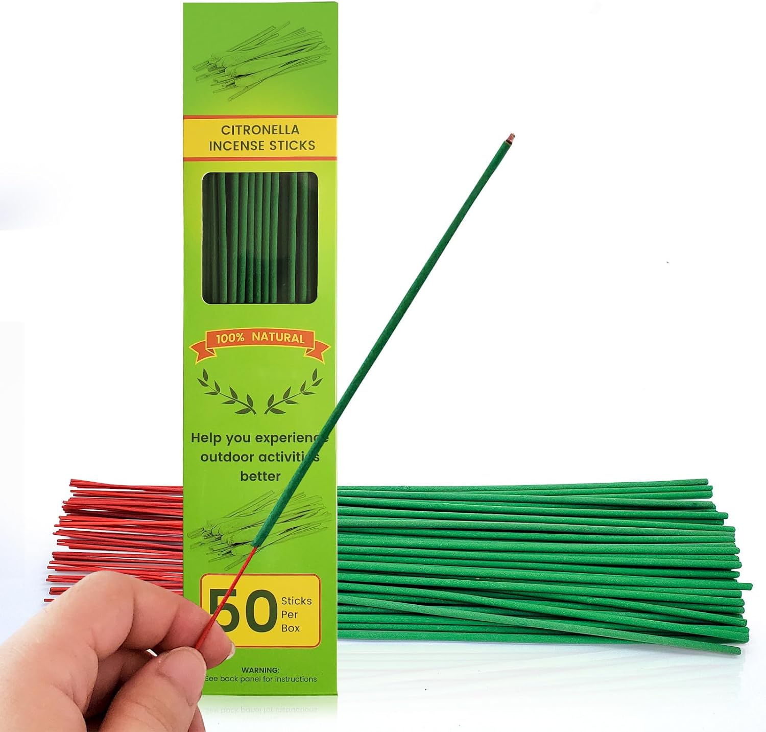 Citronella Incense Sticks 50 Pack Natural Aromatherapy