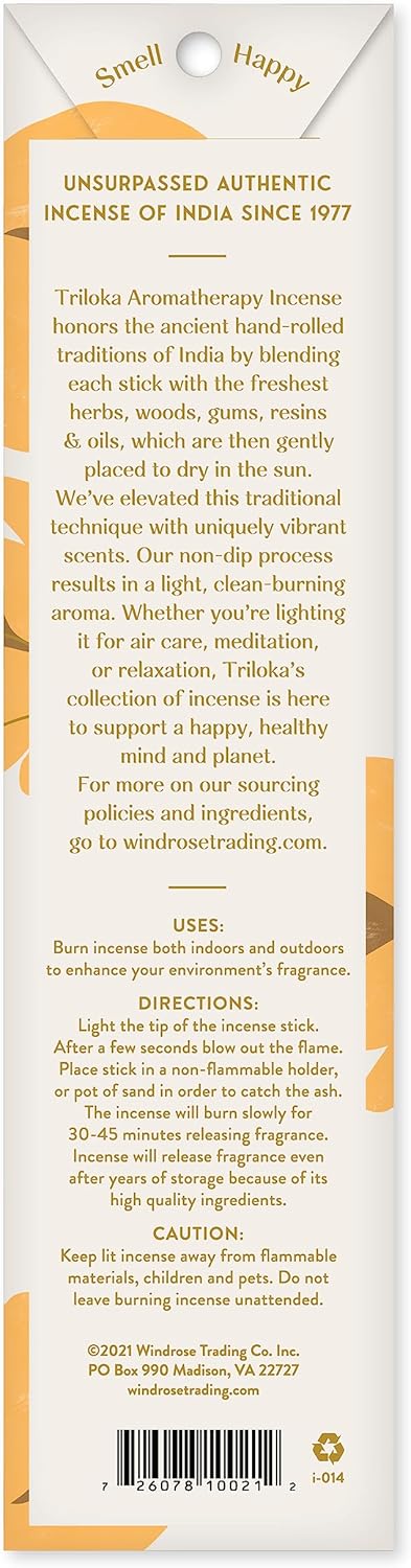 Triloka Original Nag Champa Incense Sticks 10 Pack