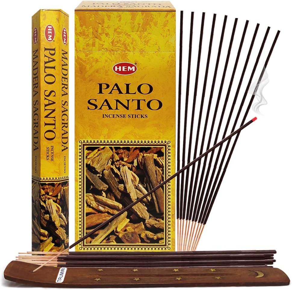 TRUMIRI Palo Santo Incense Sticks and Holder Bundle