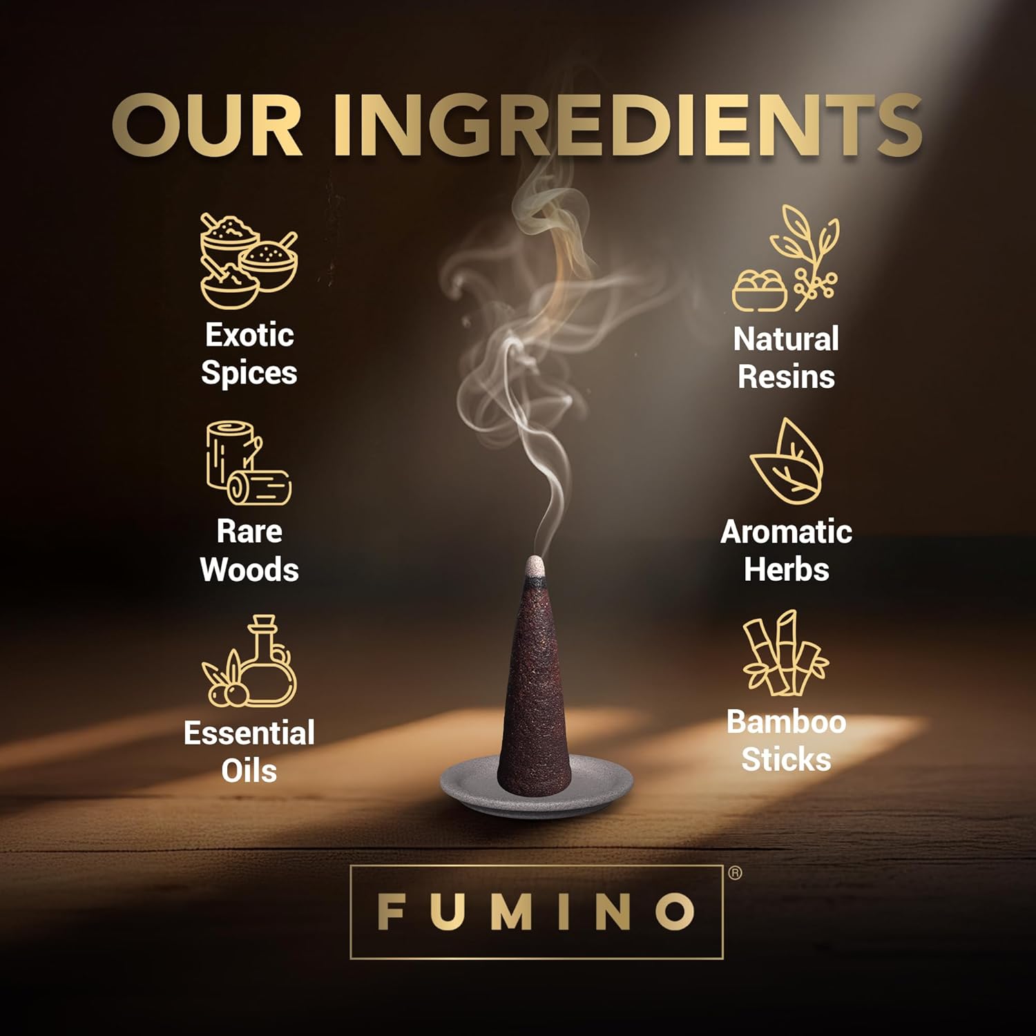 Fumino Incense Cones Tropical Multipack 6 Boxes 90 Pieces