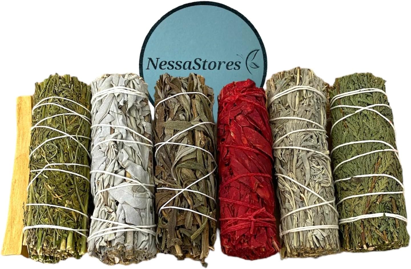 7 Pc Smudge Stick Sampler Kit - Natural Ethically Sourced