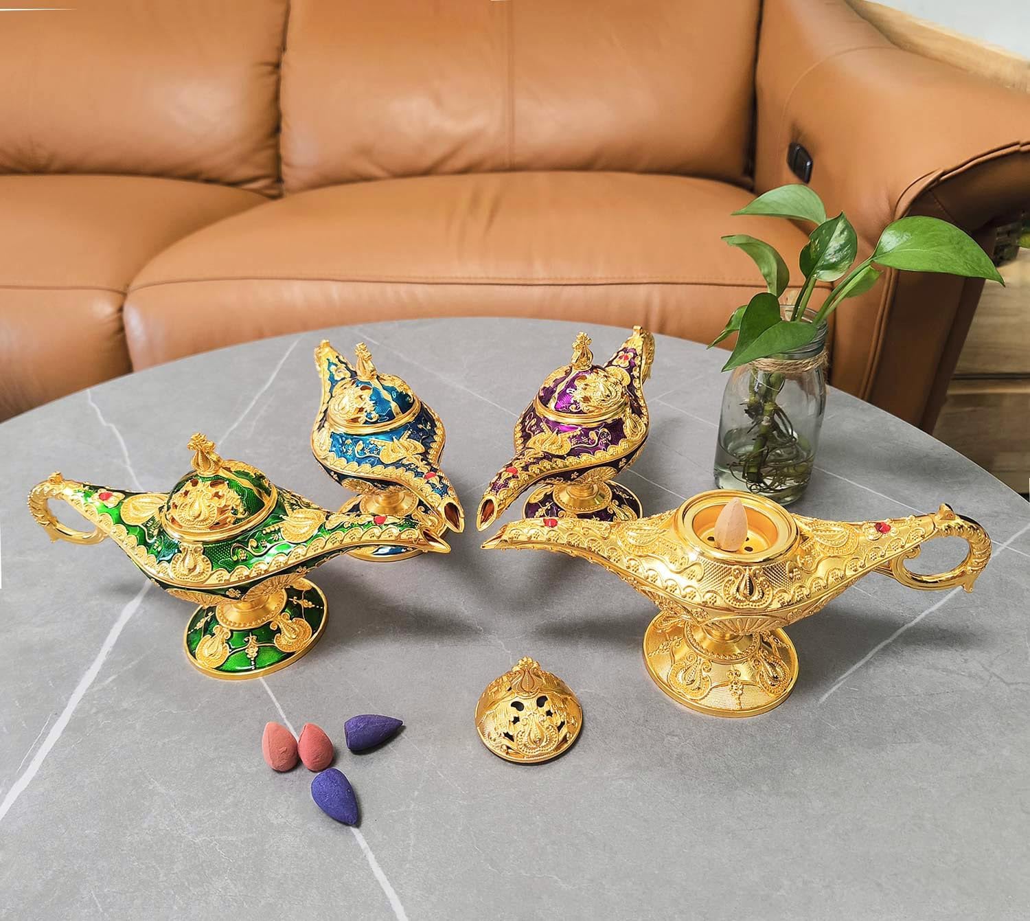 Vintage Aladdin Genie Lamp Incense Holder