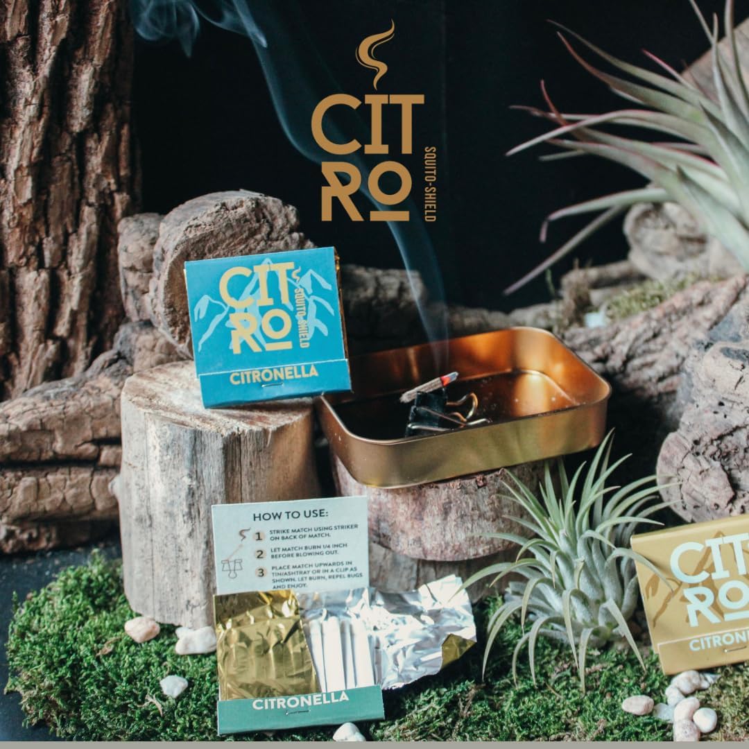 Citro Citronella Scented Matches - Outdoor Use