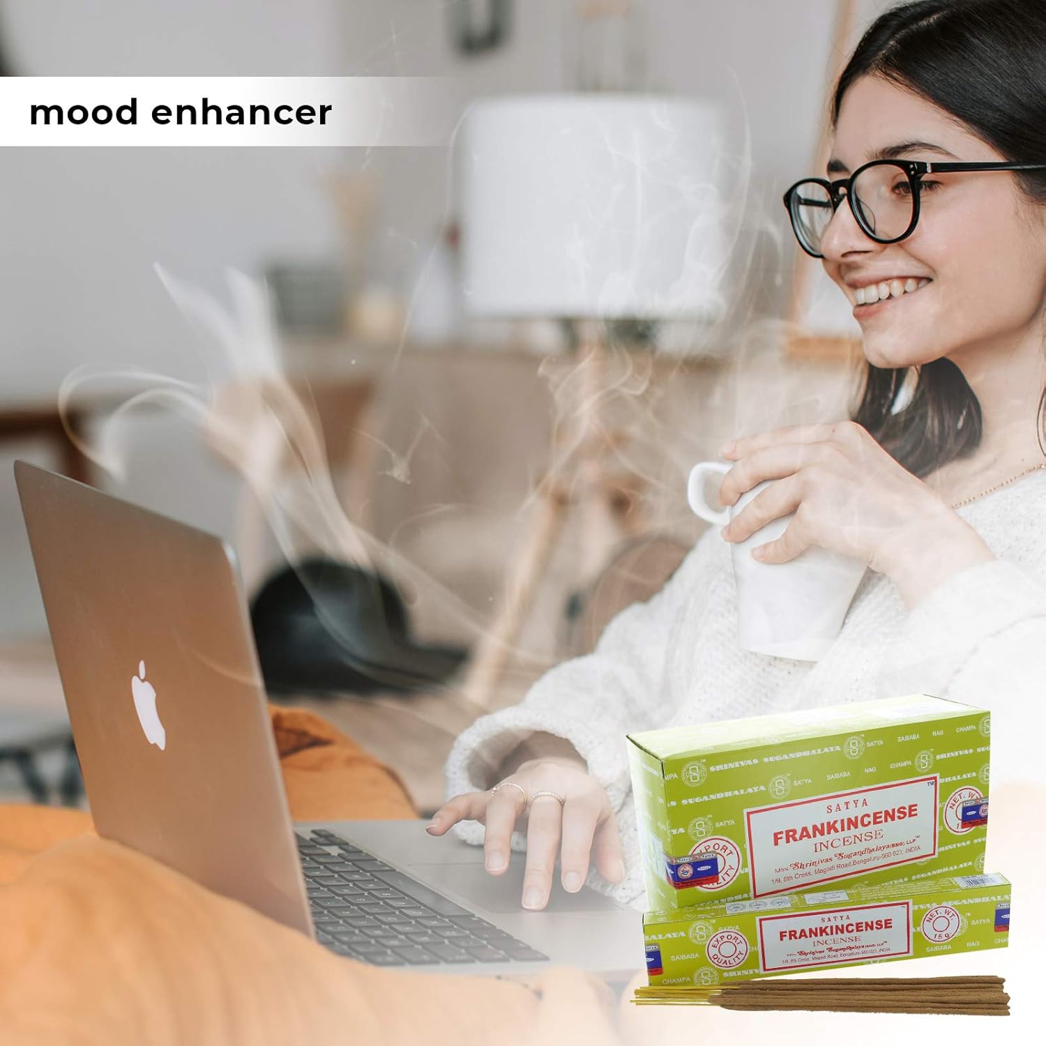 Satya Sai Baba Nag Champa Frankincense Incense Sticks - 12 Pack