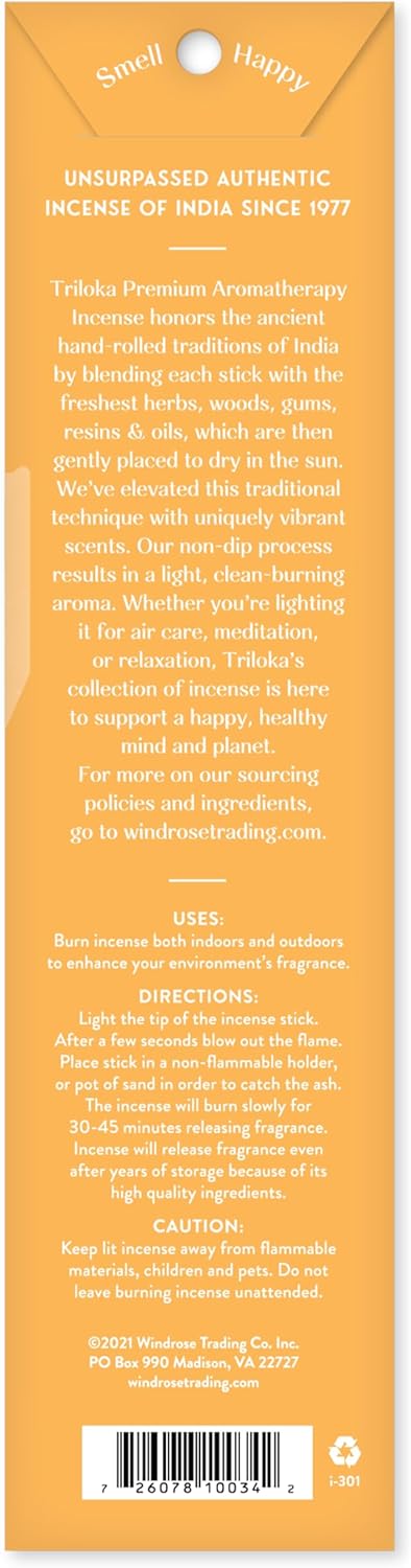 Triloka Premium Incense Amber 10 Sticks