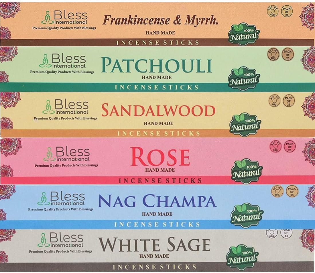 Bless International Best Assorted 21 Scents Gift Pack for Purification Relaxation Positivity Yoga Meditation