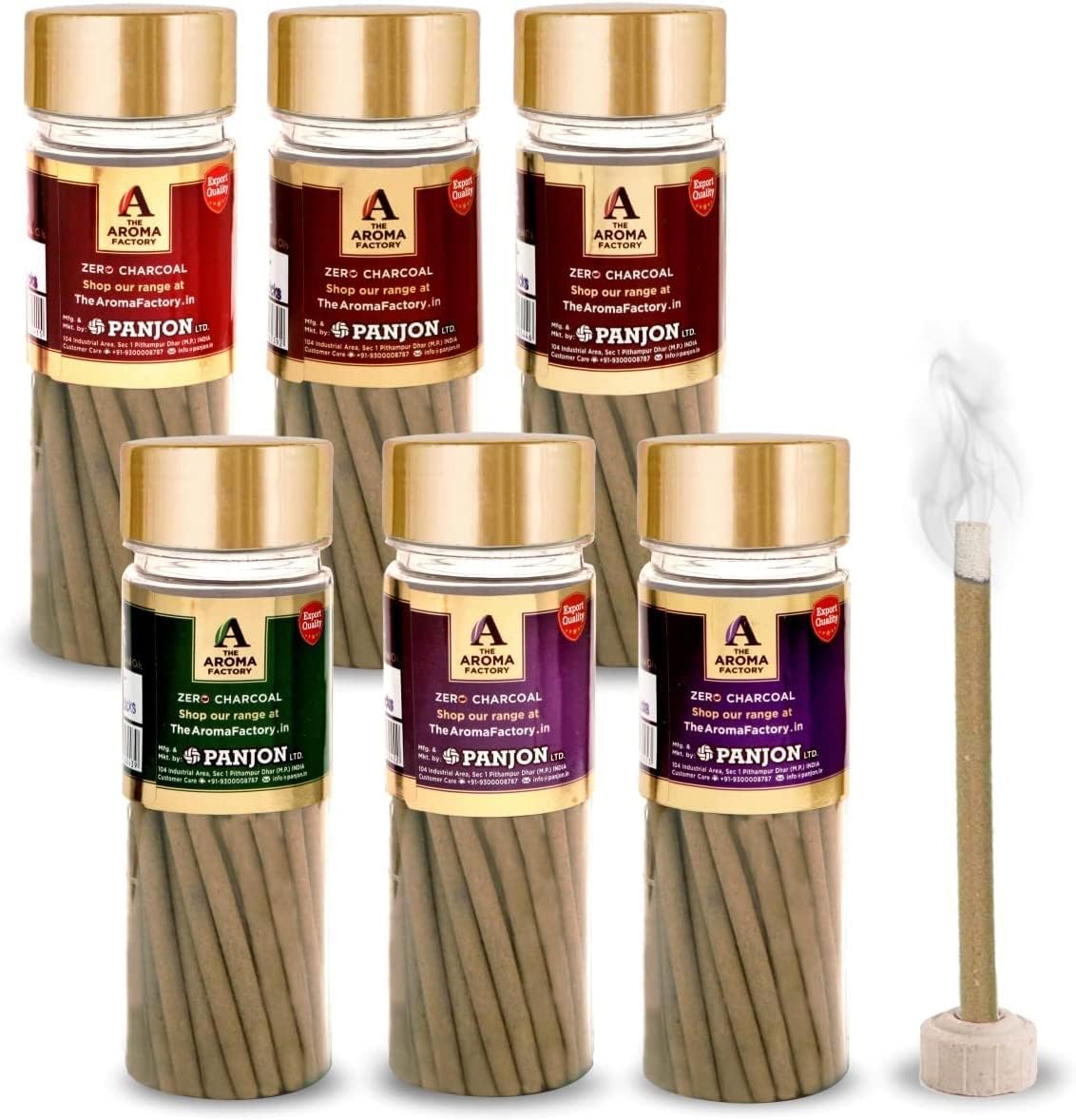 The Aroma Factory Organic Incense Sticks 5 in 1 Set