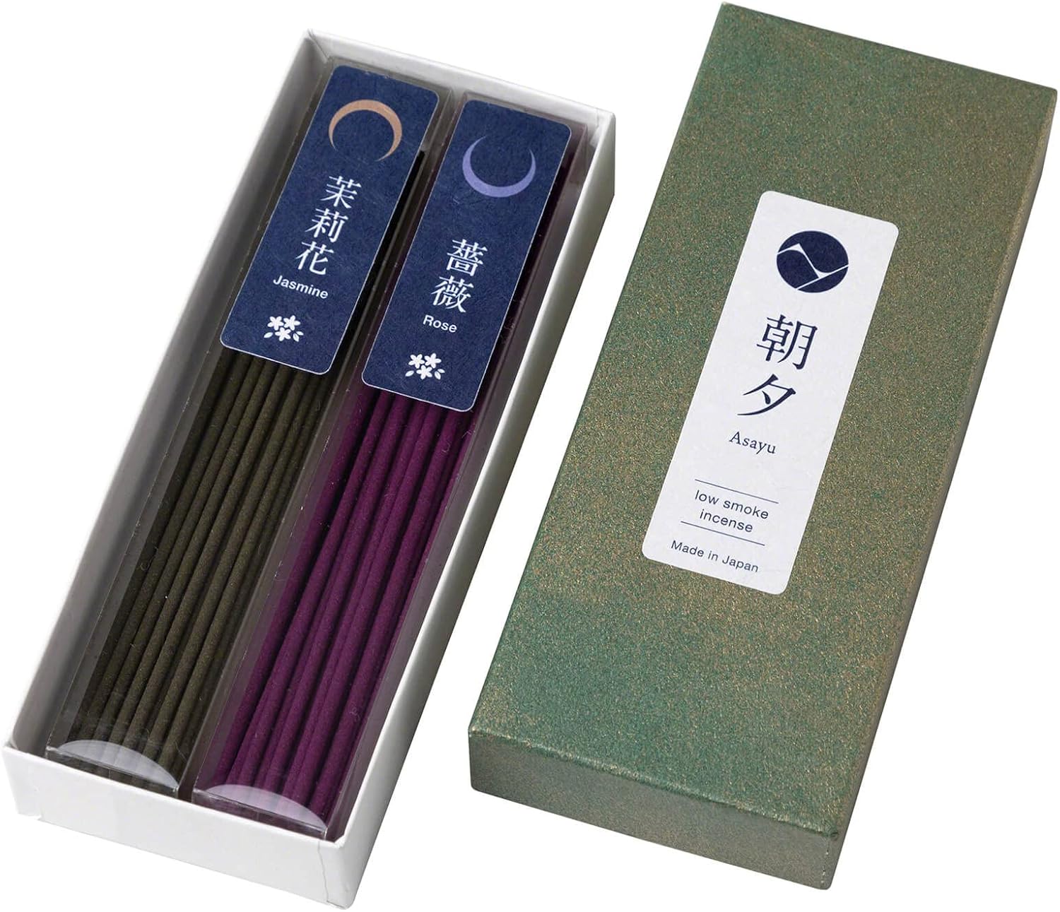 Asayu Japan Low Smoke Incense Sticks - Floral Set