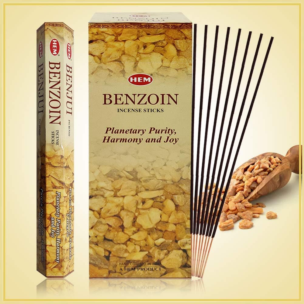 TRUMIRI Benzoin Incense Sticks and Holder Bundle