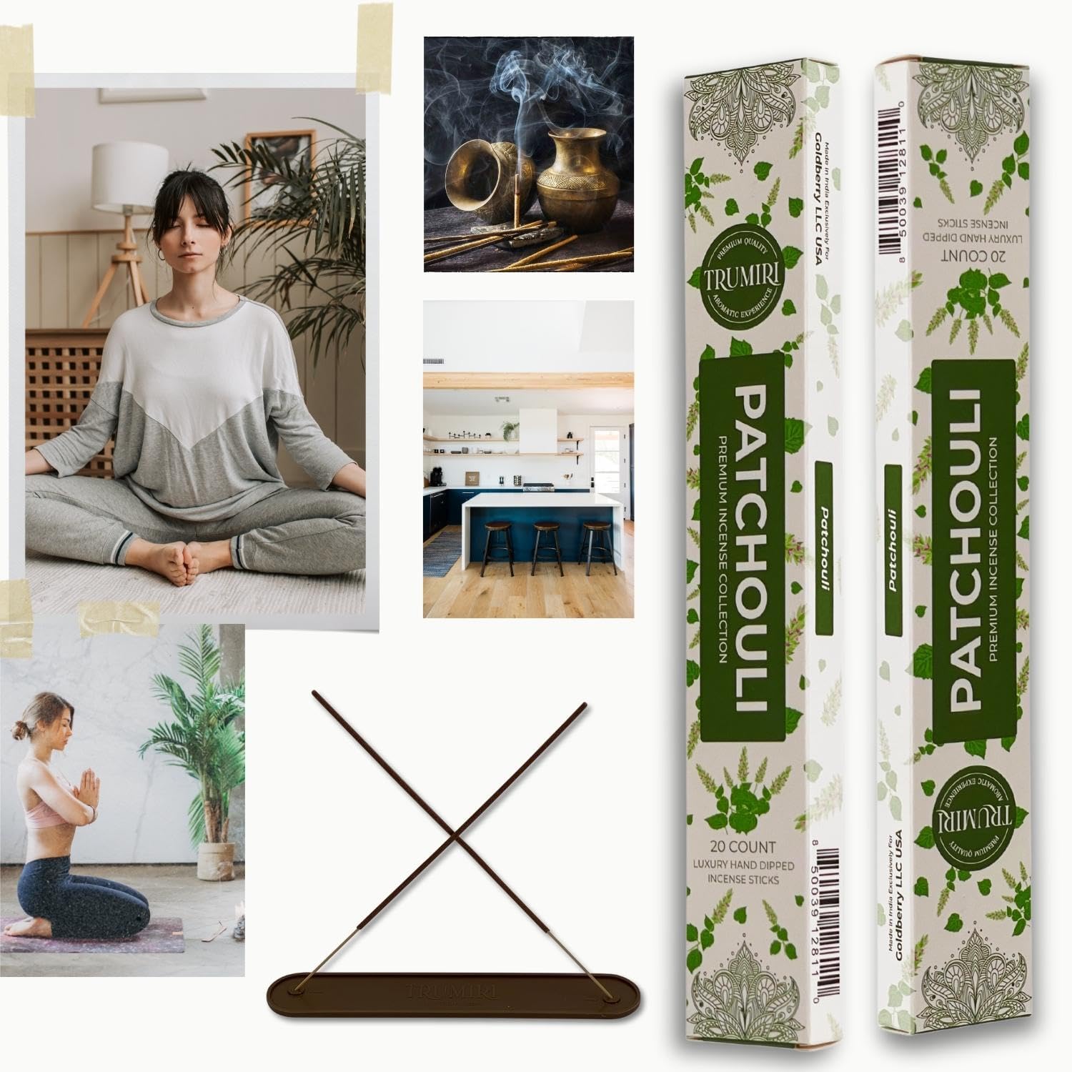 Patchouli Incense Sticks - 40 Sticks Dual Pack