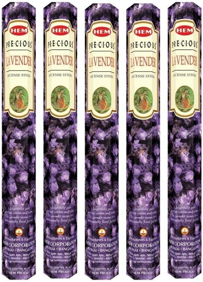 Lavender Incense Sticks Pack of 5 100 Sticks for Meditation and Relaxation