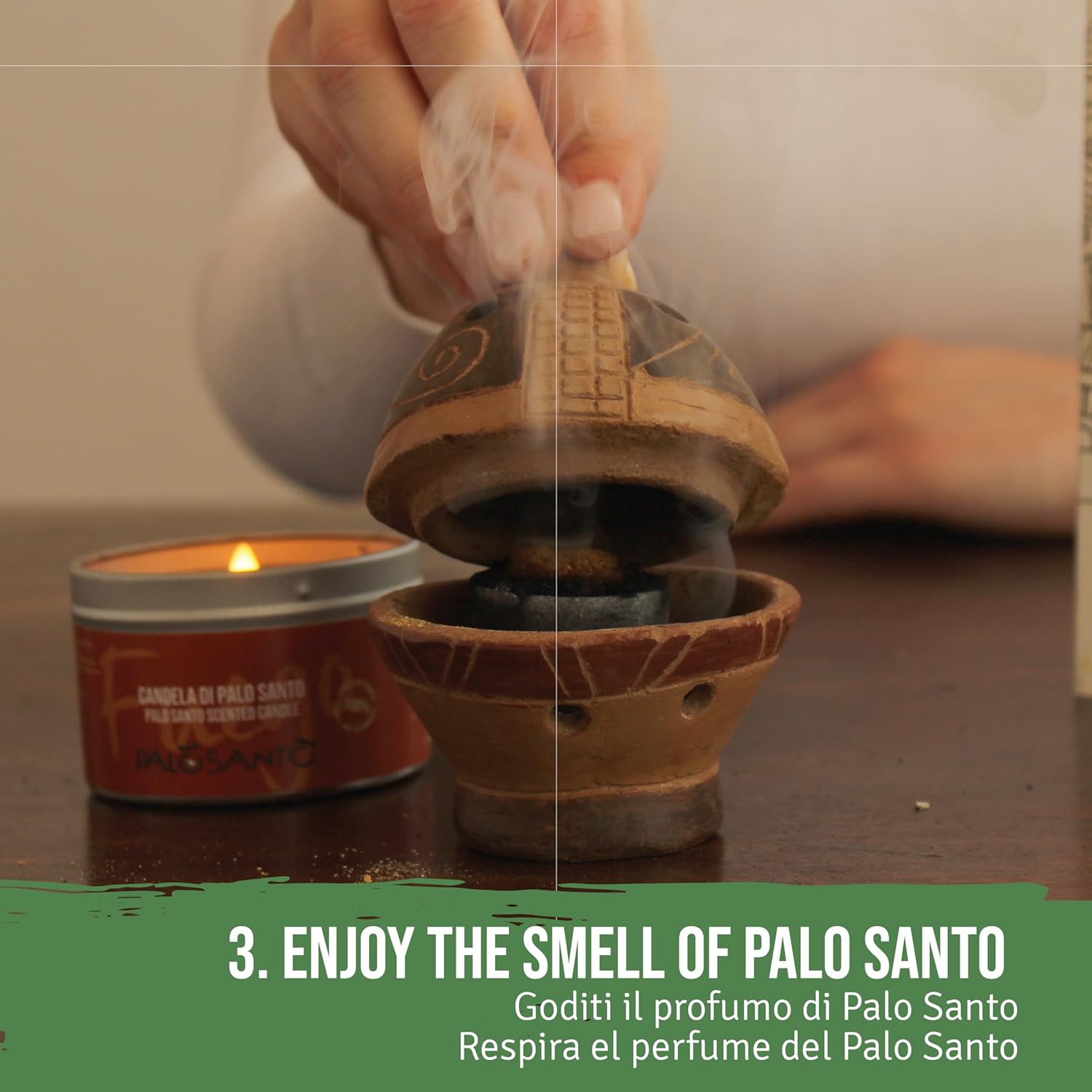 PALOSANTO - Palo Santo Incense Powder - 80Gr - Natural Stress Relief