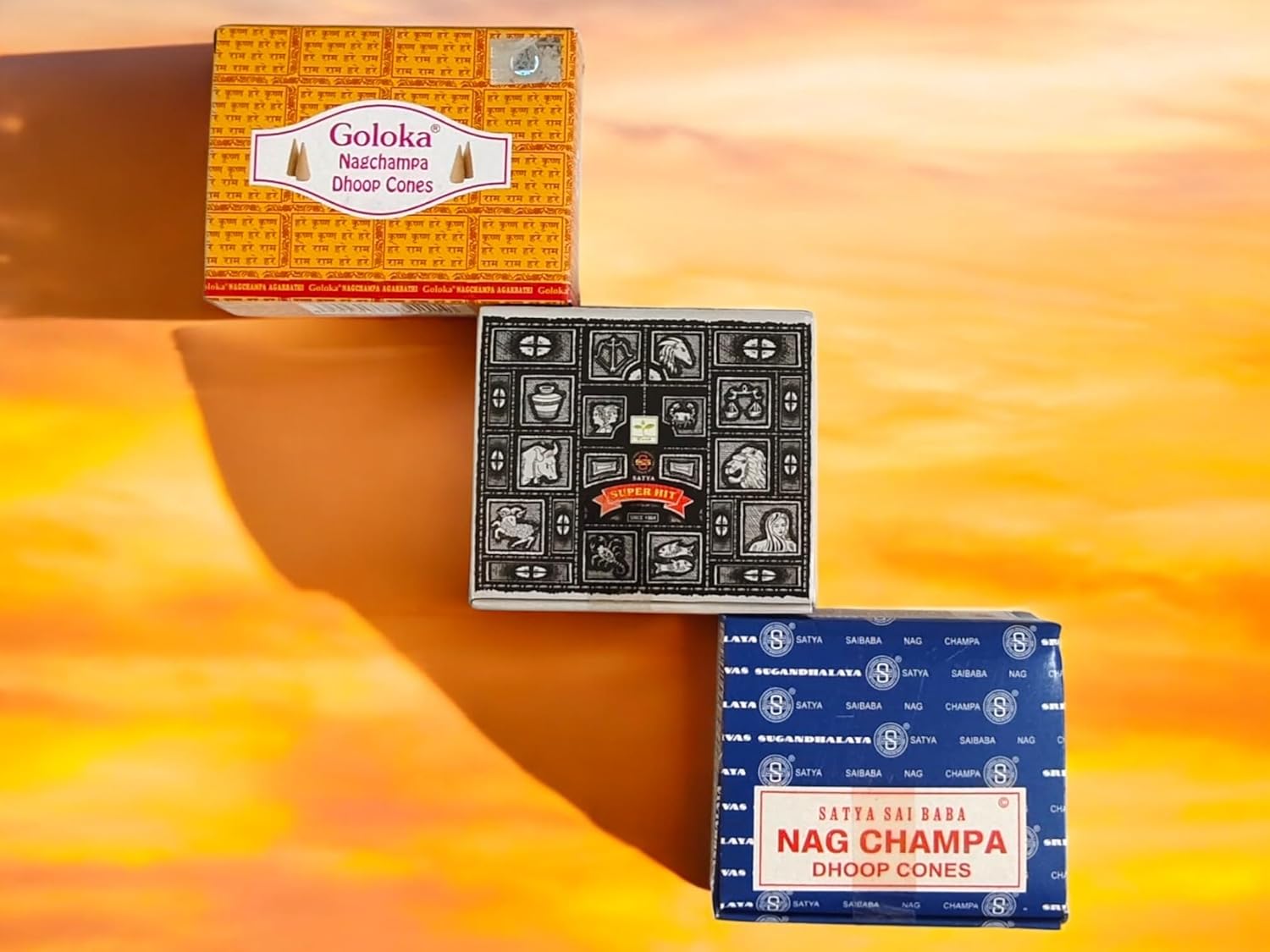 BOEMY Giftbrit Incense Cones Set of 34 3 Packs