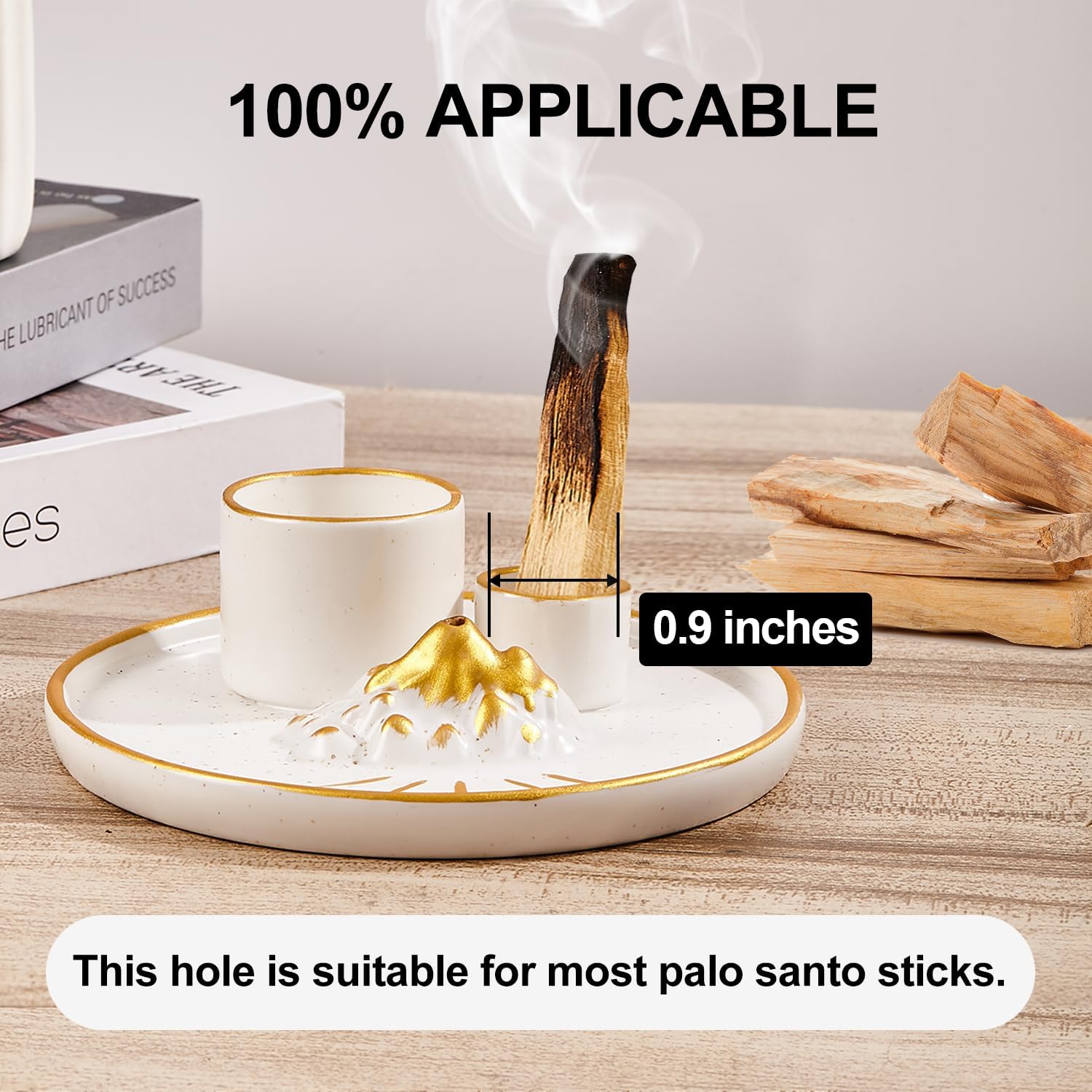 5 in 1 Incense Holder with Candle and Ash Catcher