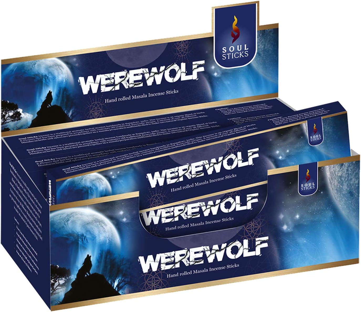 Soul Sticks Hand-Rolled Incense Sticks 180 Gram Box