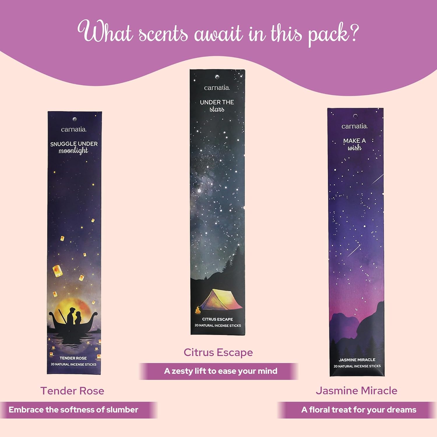 Carnatia Sleep Essentials Incense Sticks Set of 6
