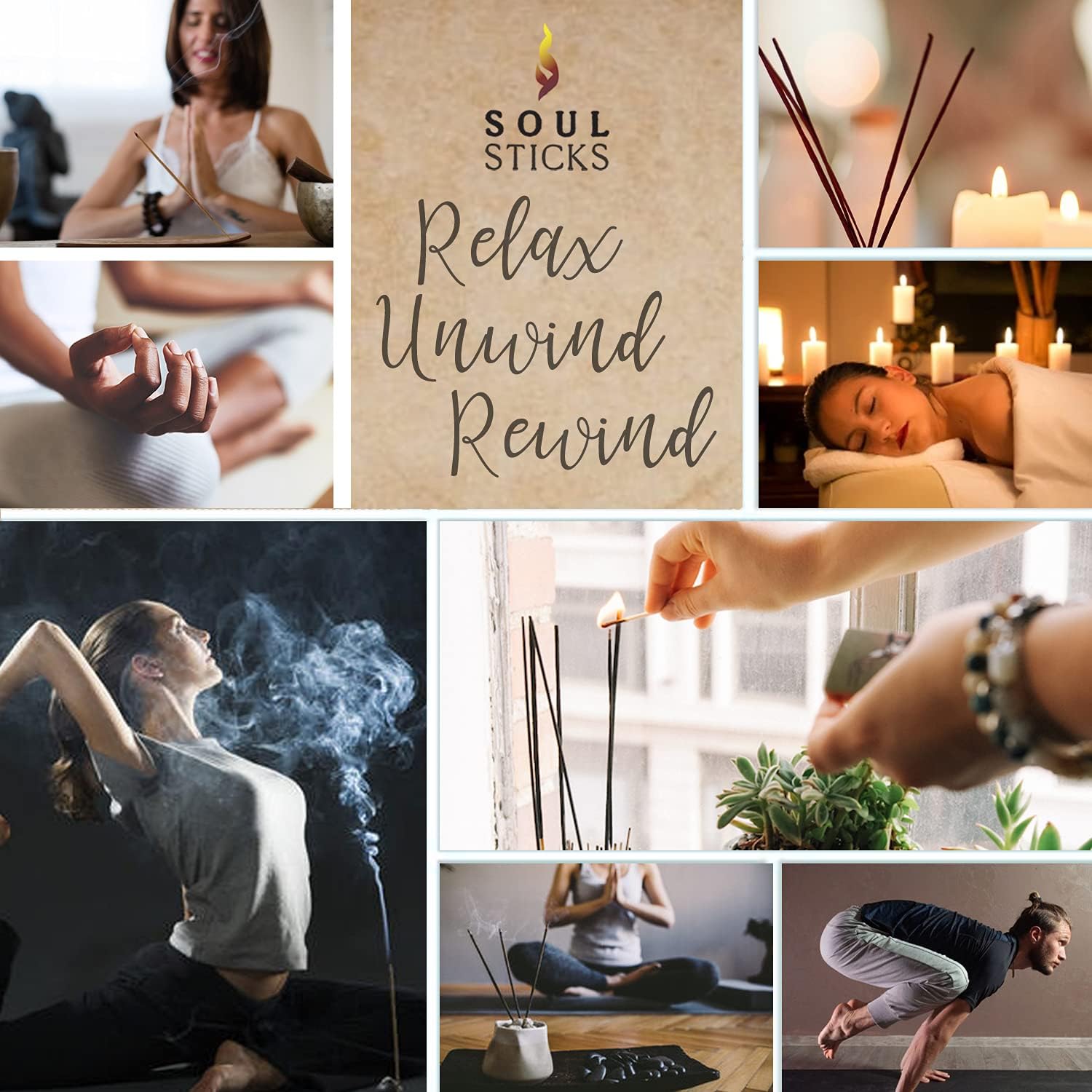Soul Sticks Hand-Rolled Incense Sticks 180 Gram Box