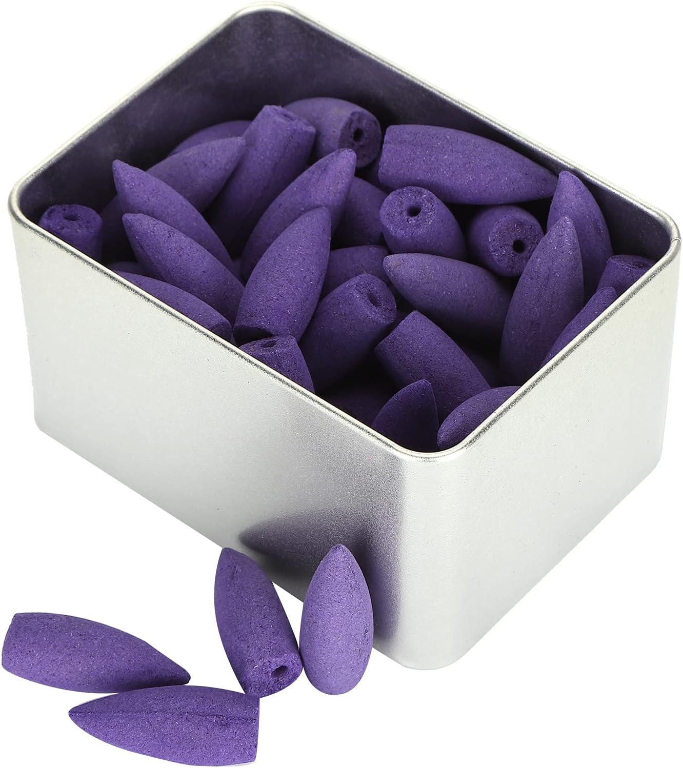 Zerodis 50Pcs Lavender Backflow Incense Cones