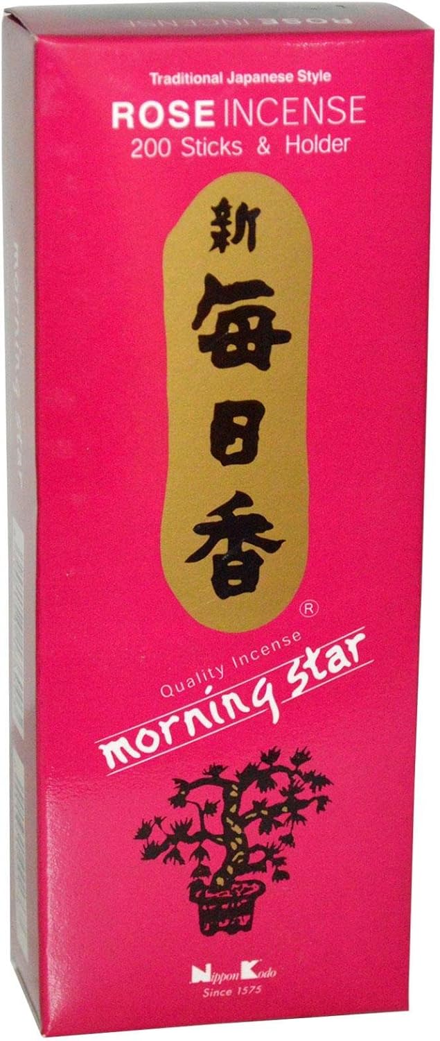 Nippon Kodo Rose Incense 200 Sticks Holder