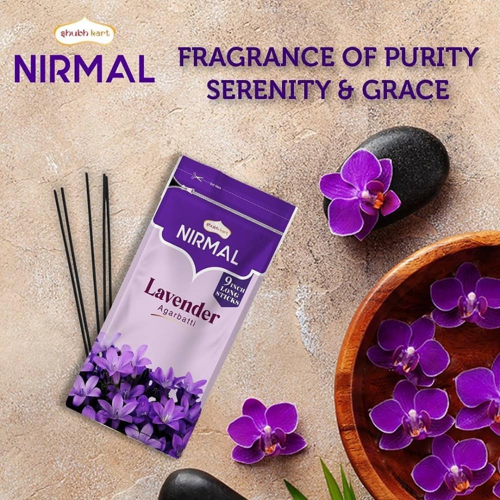 Shubhkart Nirmal Lavender Incense Sticks - 200 Sticks Pack of 2