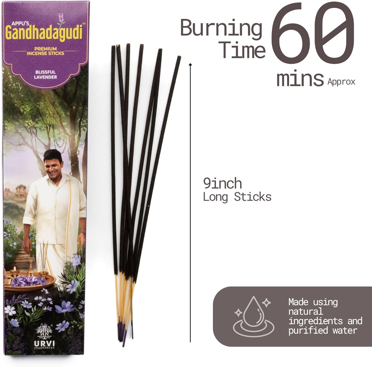 APPUS Blissful Lavender Incense Sticks 100g