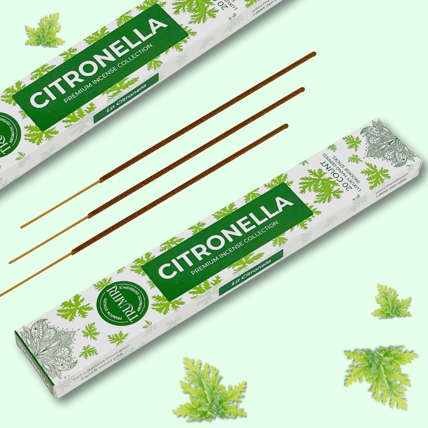 Citronella Incense Sticks for Outdoor Use - 40 Pieces Dual Pack