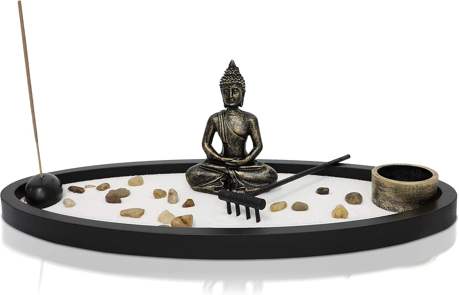 Basic Fundamentals Zen Garden Kit Decor for Home Office Desk