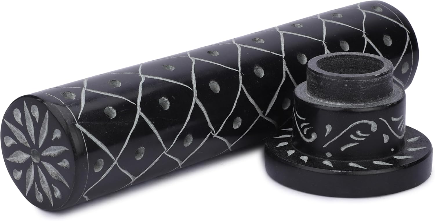 Ajuny Incense Holder Tree of Life Black Marble 105 Inch