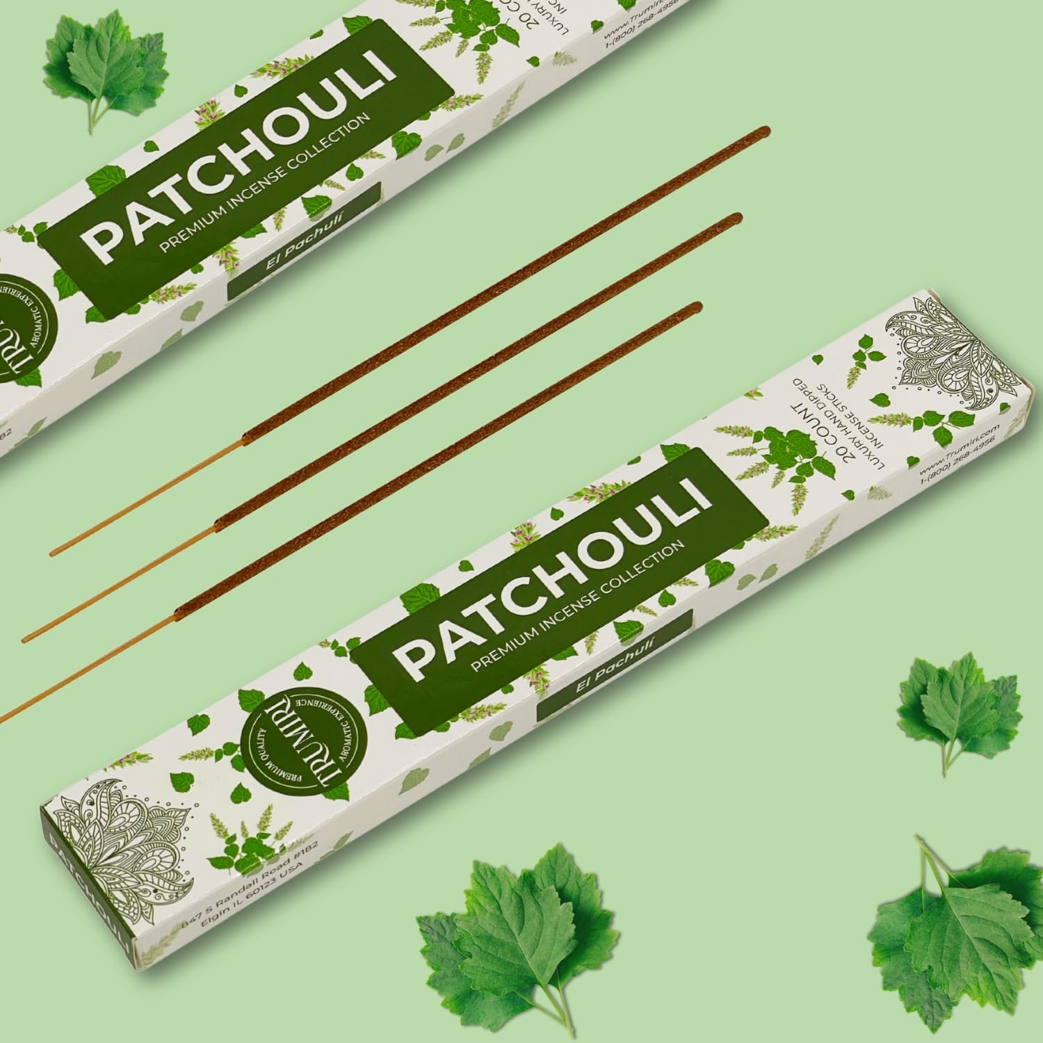 Patchouli Incense Sticks - 40 Sticks Dual Pack