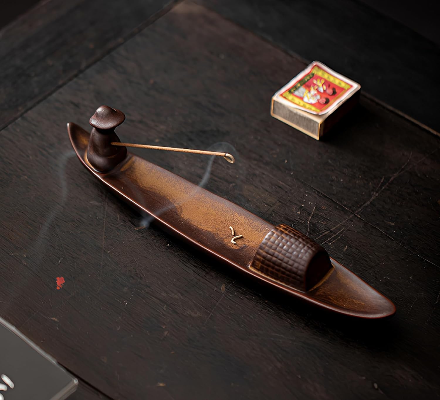 Chinese Classical Boat Incense Stick Holder Ceramic Home Decor