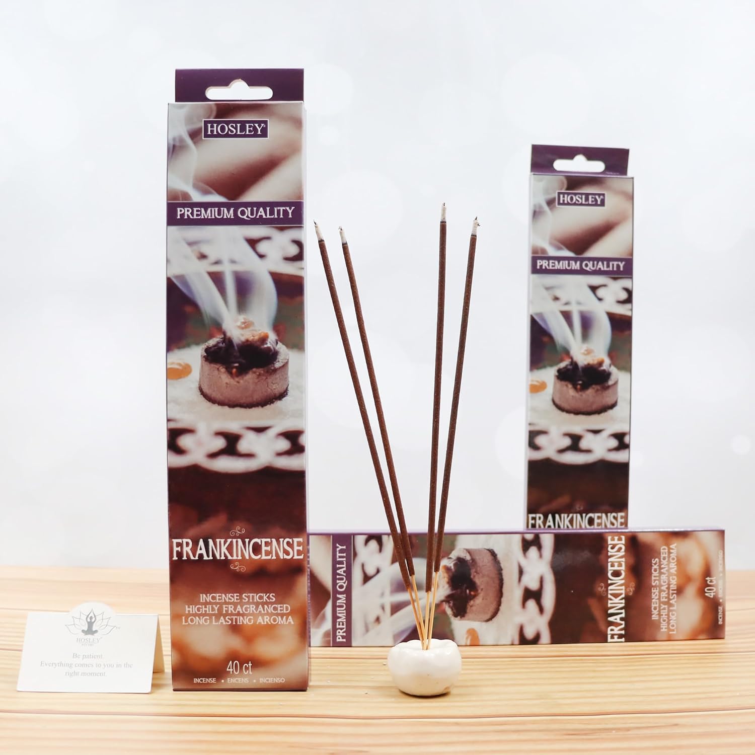 Hosley Frankincense Incense Sticks 240 Pack for Wellness