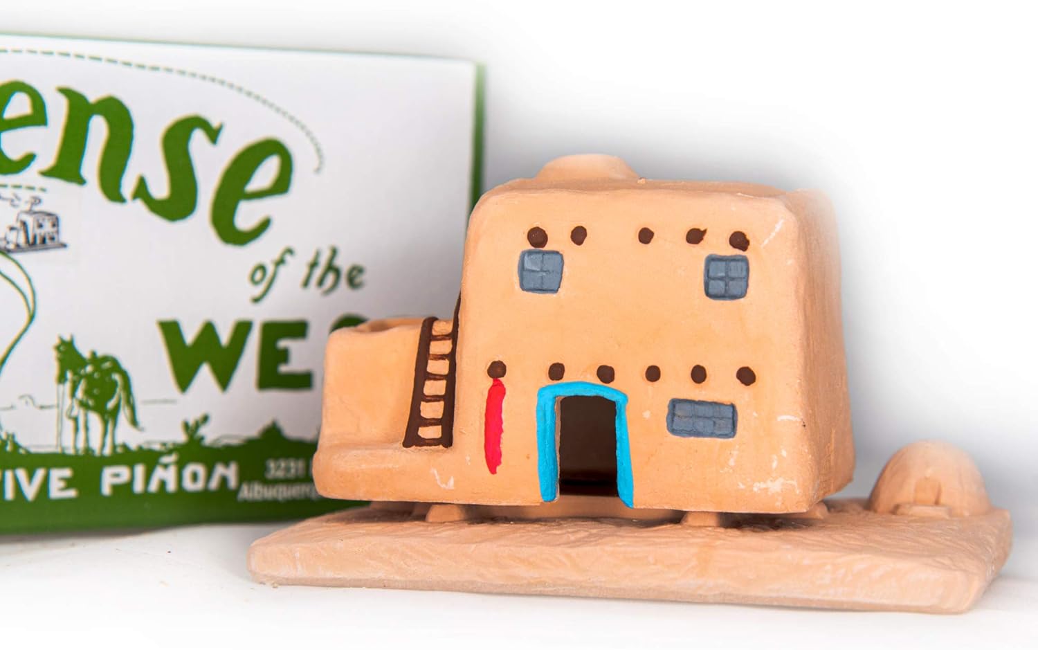 Casa de Adobe Natural Wood Incense Burner 20 Pine Incense Bricks - Made in The USA