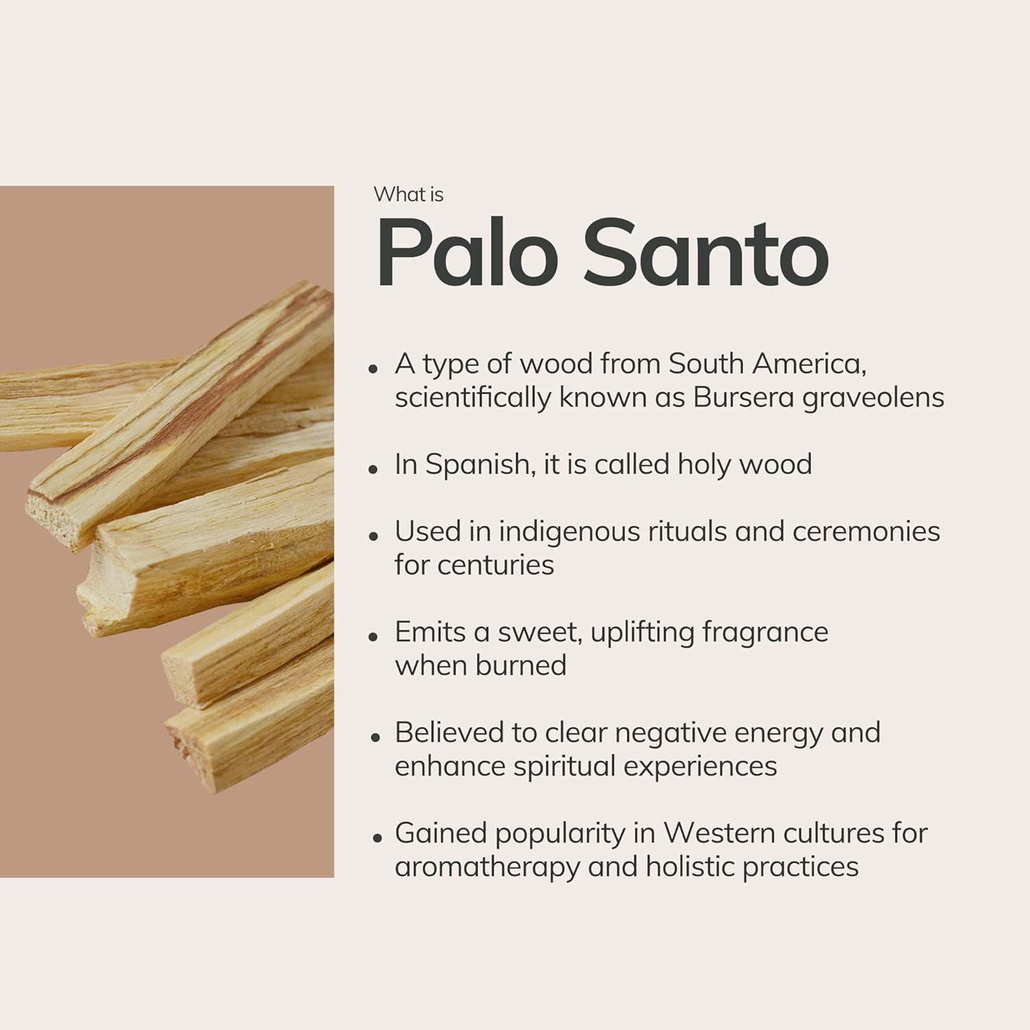 Cedar and Myrrh Palo Santo Wood Sticks from Ecuador