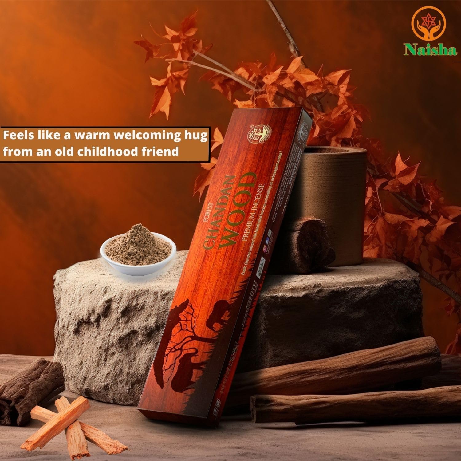 Naisha Incense Sticks Set of 4 for Purification and Meditation