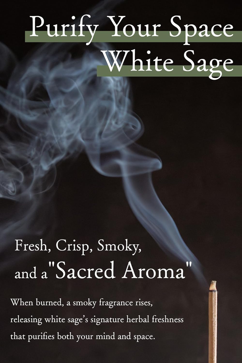 White Sage Incense Sticks 30pcs Organic for Meditation and Relaxation