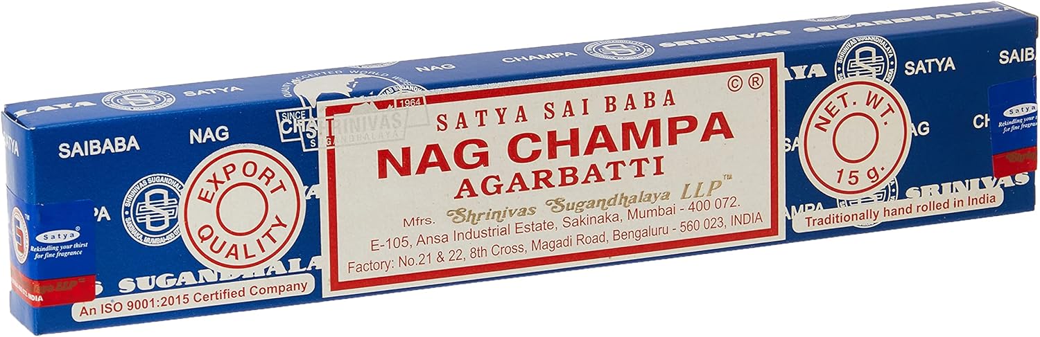 GeoFossils Satya Sai Baba Nag Champa Incense Sticks Pack of 12