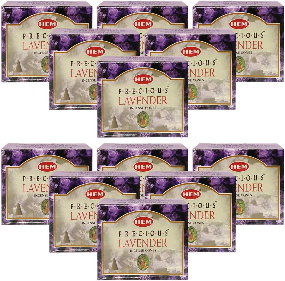 Precious Lavender Incense Cones and Burner Set