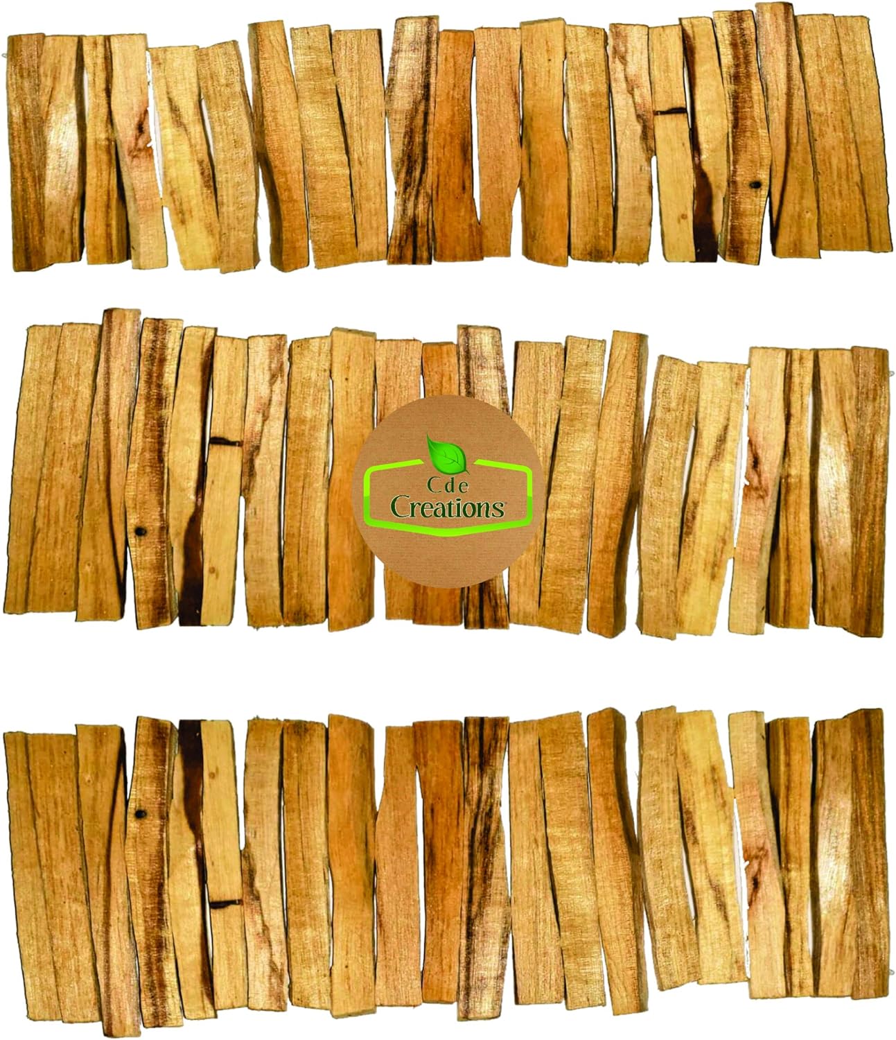 CDE CREATIONS 120 Palo Santo Smudging Sticks High Resin Wild Harvested Authentic Premium Certified