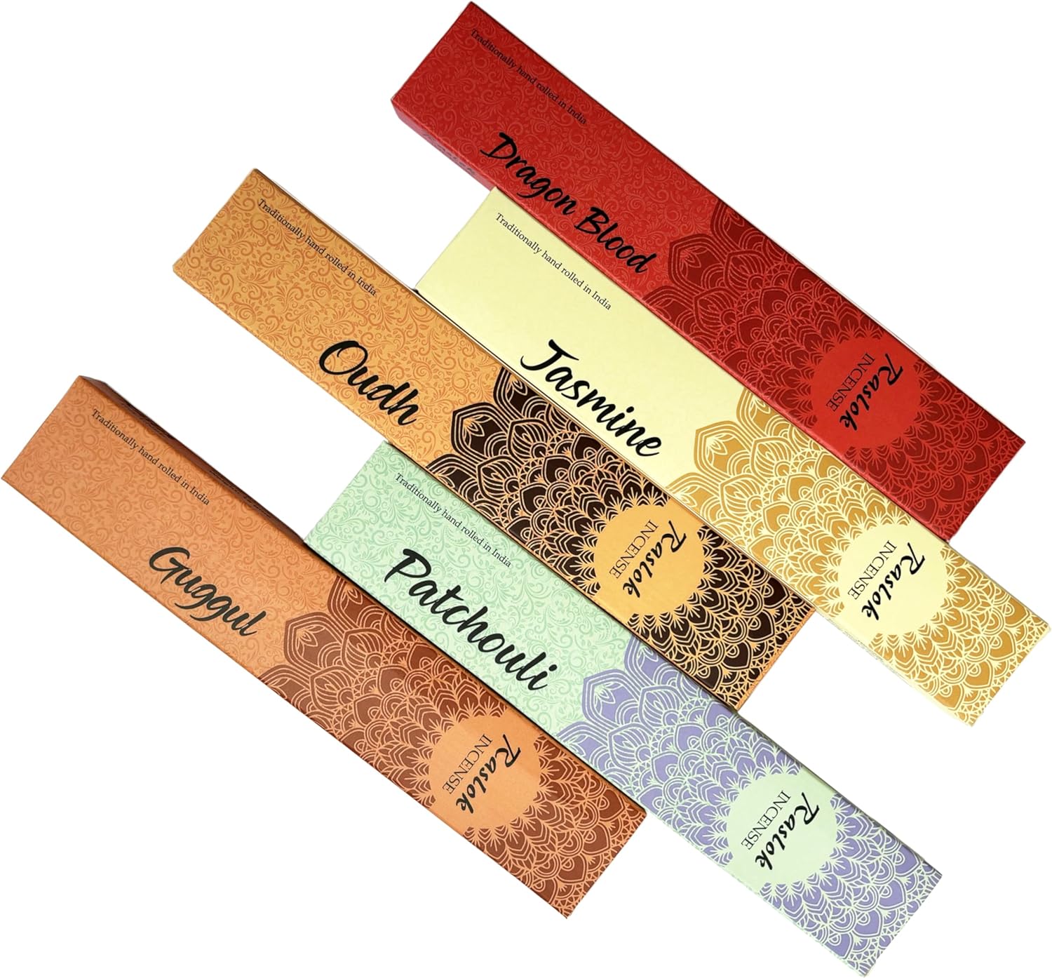 Raslok Natural Incense Sticks Pack of 10 Mixed Scents