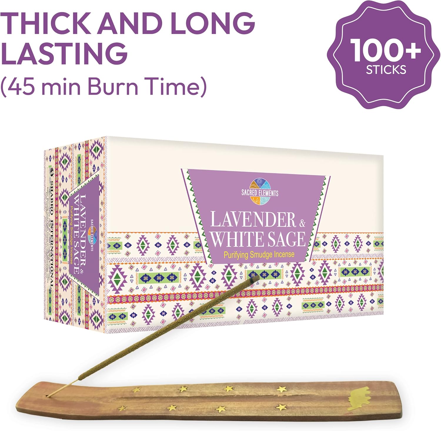 Sacred Elements Lavender White Sage Incense Sticks