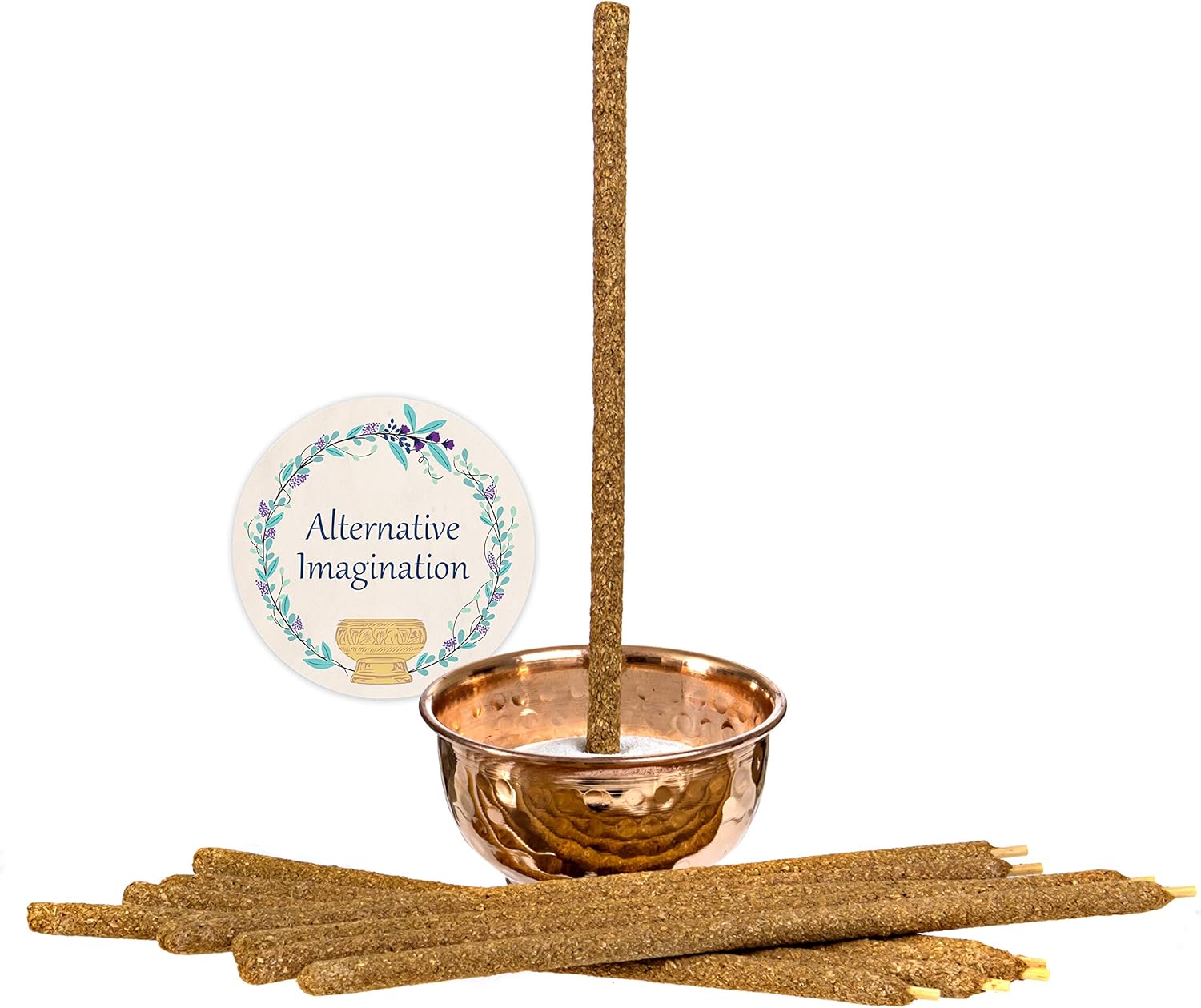 Palo Santo Home Incense Kit with 10 Sticks and Copper Bowl