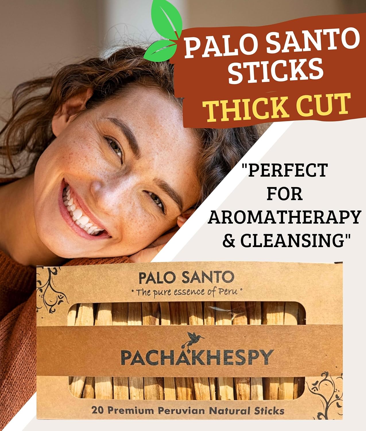 Pachakahespy Premium Palo Santo Sticks 20 Pack