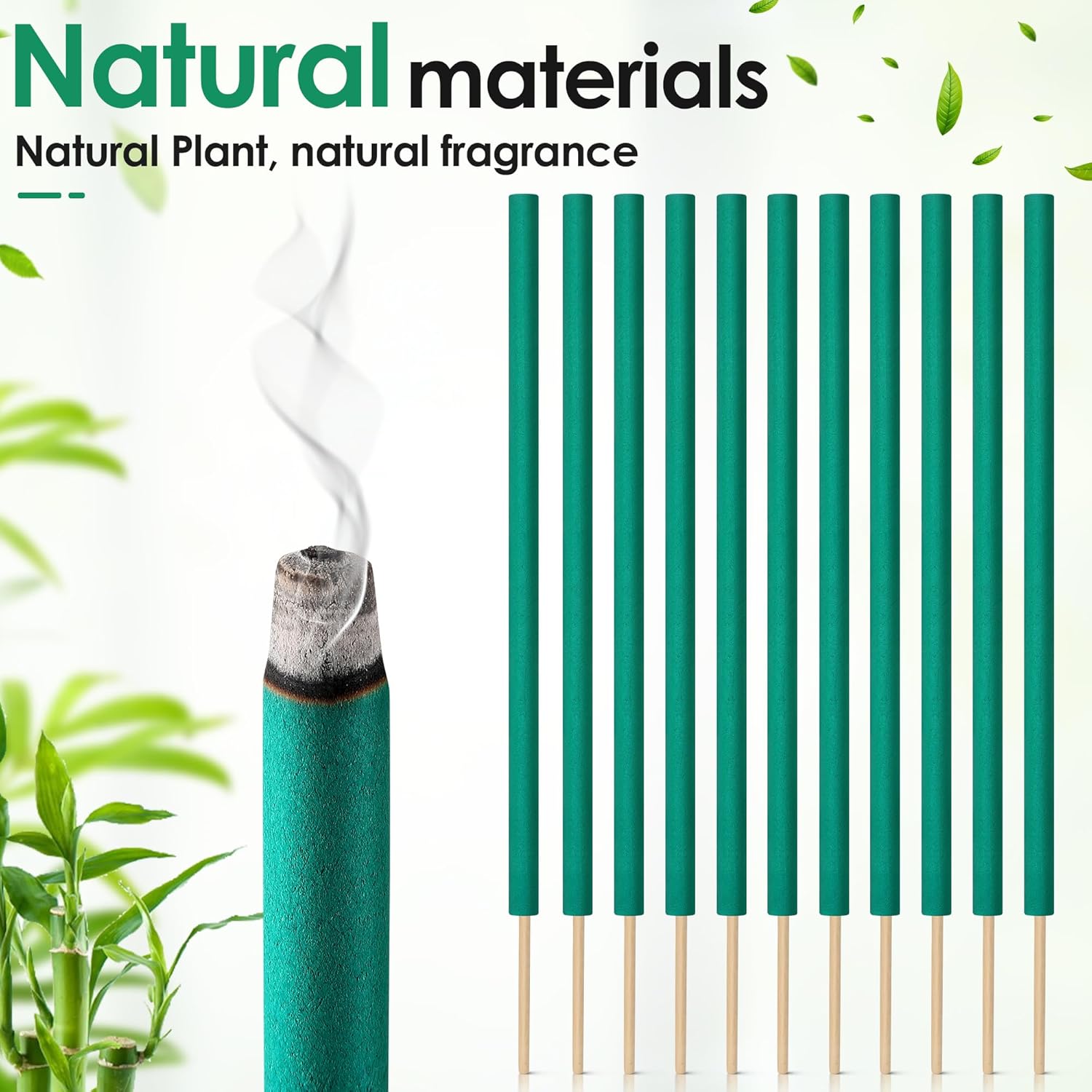 Qualirey 24 Pcs Citronella Incense Sticks for Outdoor Use