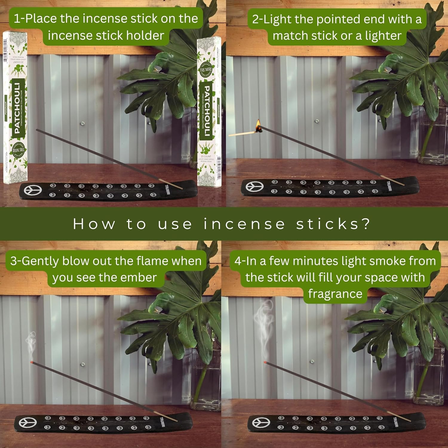 Patchouli Incense Sticks - 40 Sticks Dual Pack