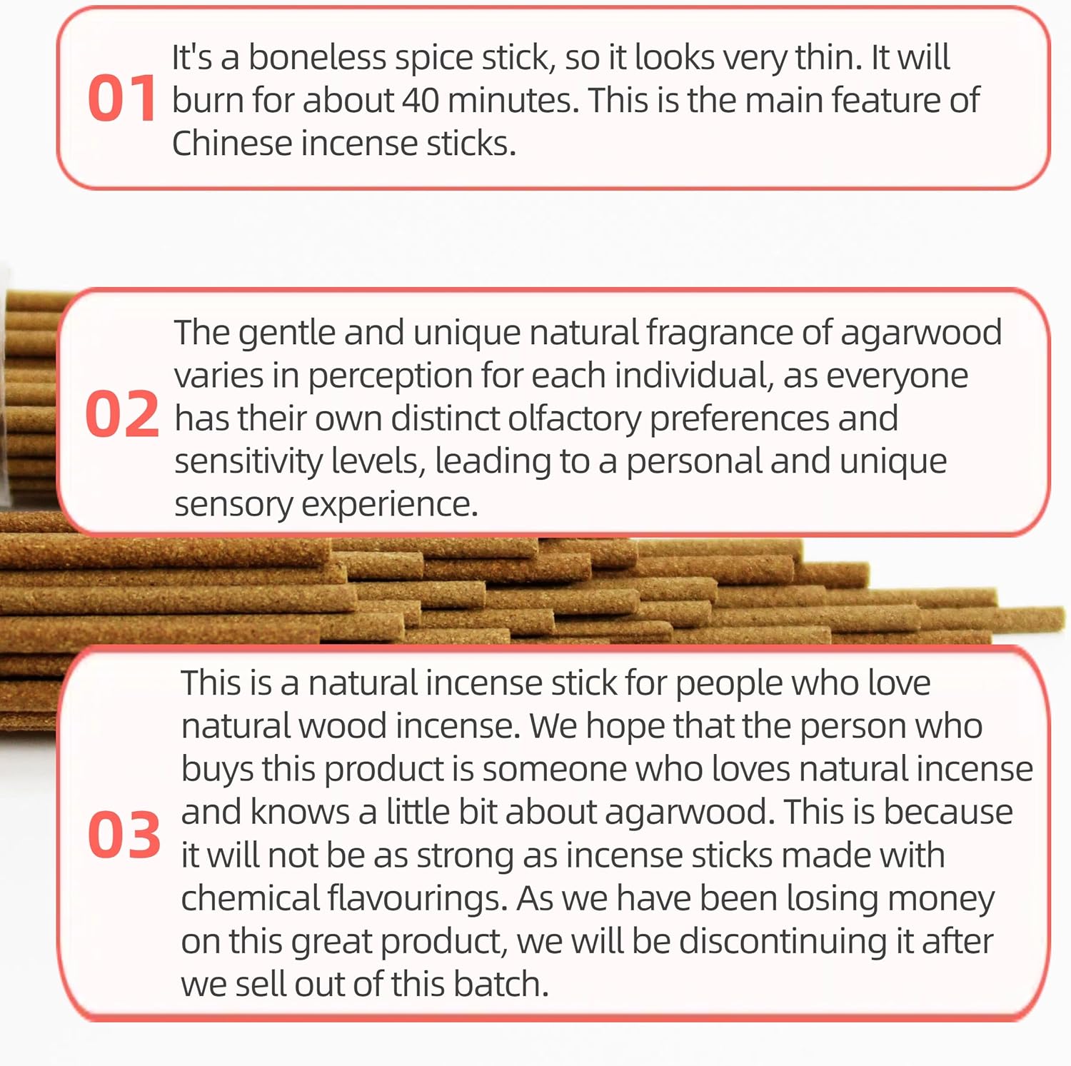 QINAN Series Natural Oud Incense Sticks 95 Pack