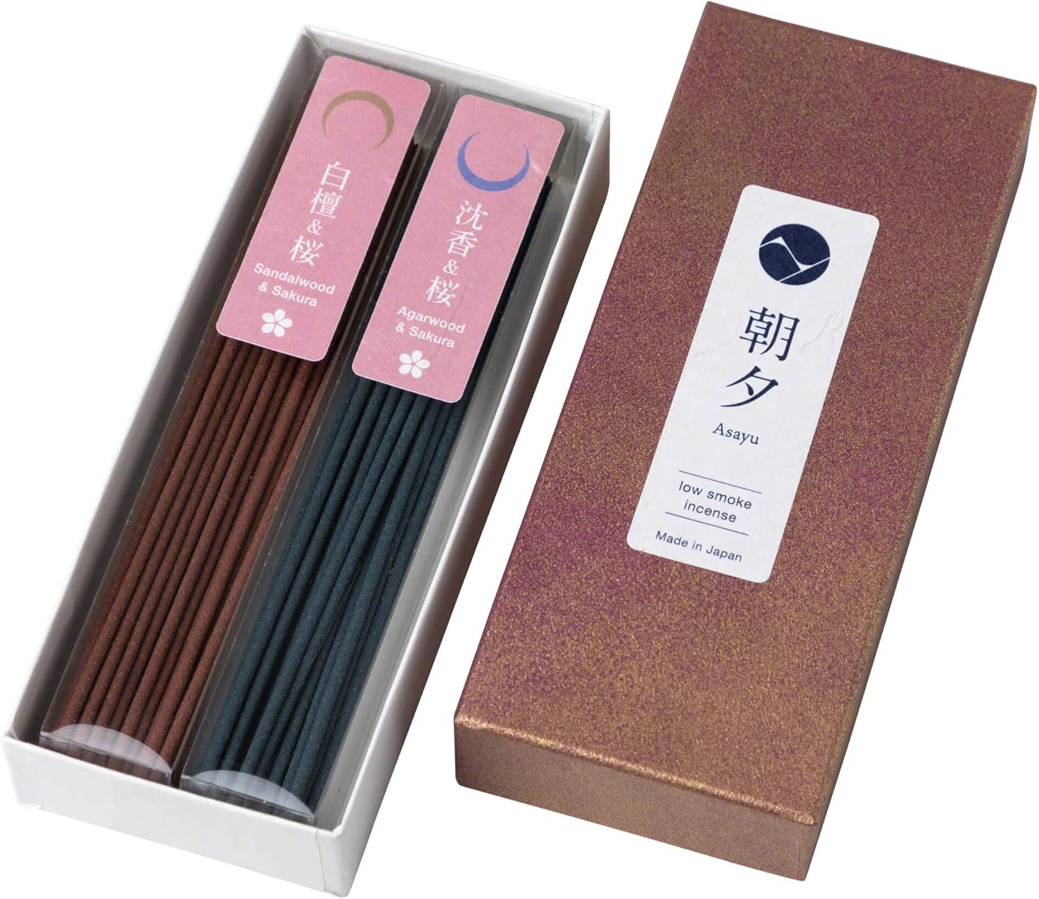 Asayu Japan Low Smoke Incense Sticks - Sakura Set