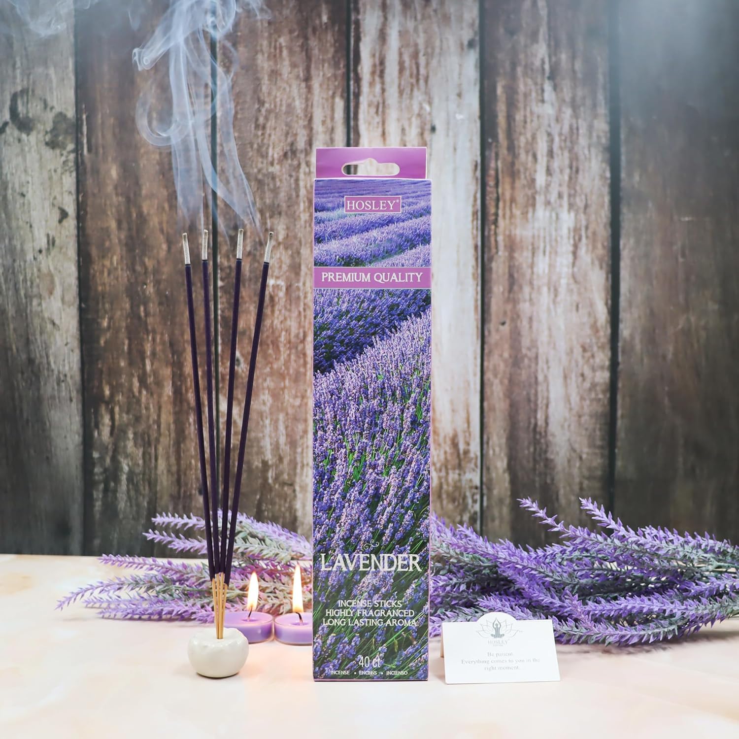 Hosley 240 Pack Lavender Incense Sticks Home Meditation Use