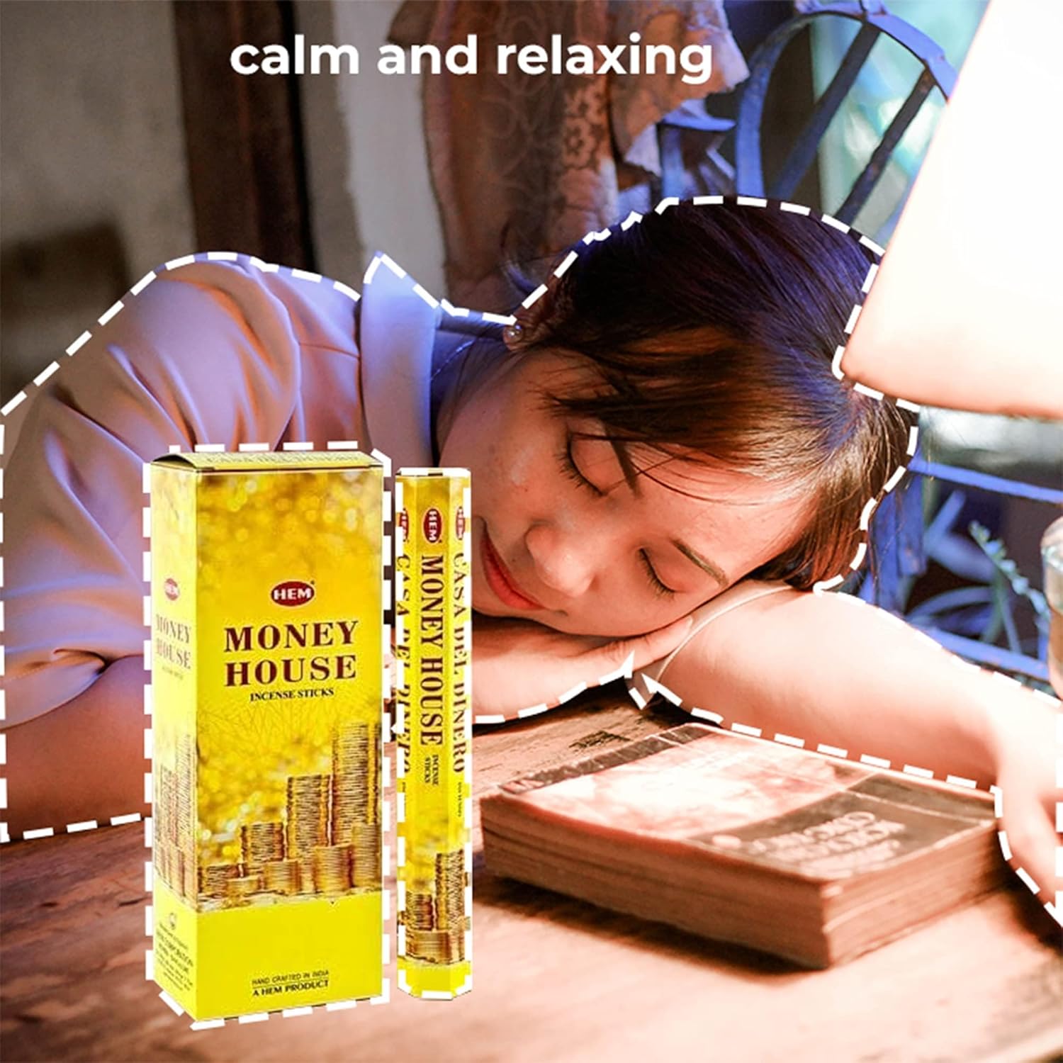 HEM Money House Incense Sticks 120 Sticks 6 Boxes
