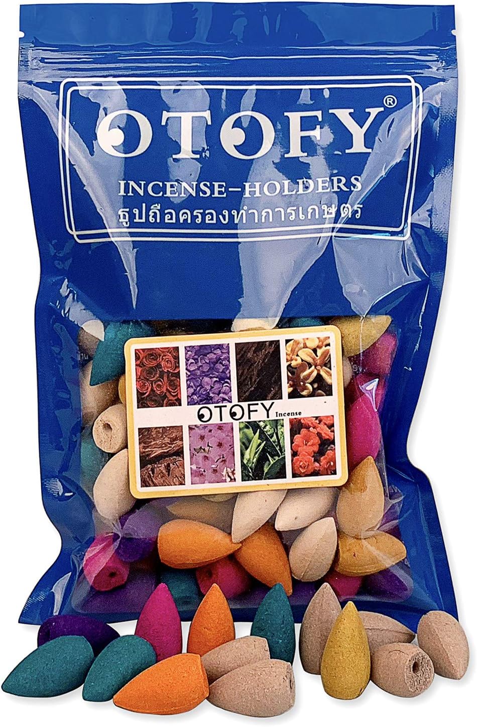 120PCS Backflow Incense Cones with 8 Natural Scents